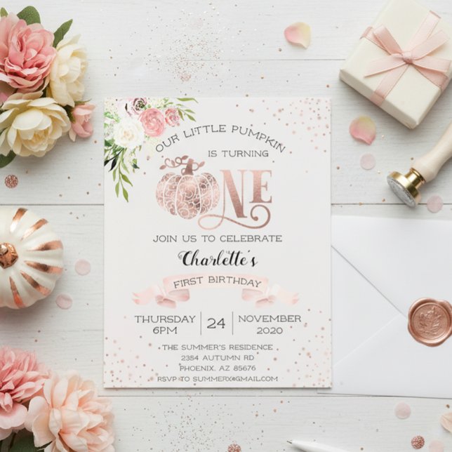 Notre Petit Citrouille Un 1er Premier Anniversaire (Créateur téléchargé)