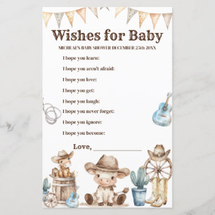 Notre petit Cowboy Wild West vous souhaite un bébé