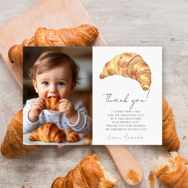Notre petit croissant 1er anniversaire Merci (Créateur téléchargé)