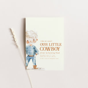 Notre petit garçon Invitation de fête d'anniversai