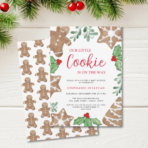 Notre petit gâteau Baby shower de Noël Invitation