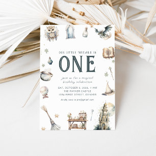 Notre petit magicien Invitation d'anniversaire