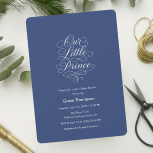 Notre Petit Prince Invitation Minimaliste Baby Sho