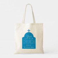 Notre petit sac d'église mignon bleu dôme orthodox