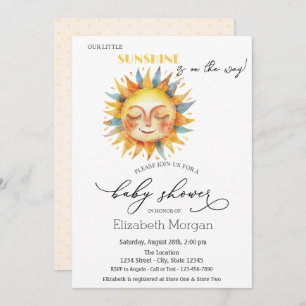 Notre Petit Soleil, Soleil, Dots Jaunes Invitation