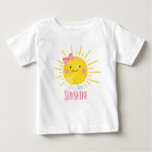 Notre Petit T-shirt Été Fille Rose Sunshine