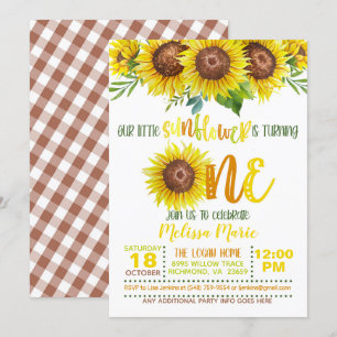 Notre petit tournesol tourne une invitation