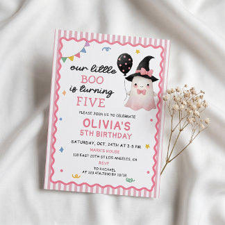 Notre petite Boo Invitation d'anniversaire de fant