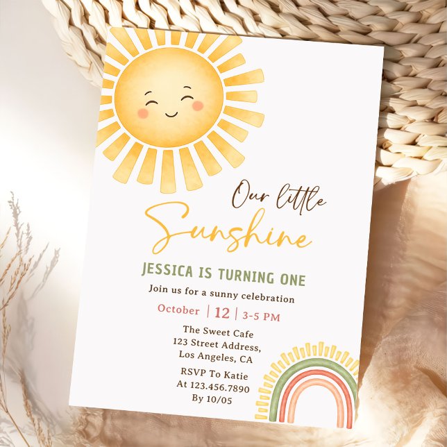 Notre petite carte d'invitation d'anniversaire sol (Créateur téléchargé)