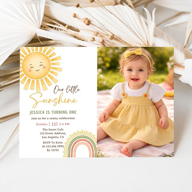 Notre petite carte d'invitation d'anniversaire sol (Créateur téléchargé)