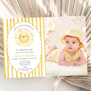 Notre petite carte d'invitation d'anniversaire Sun