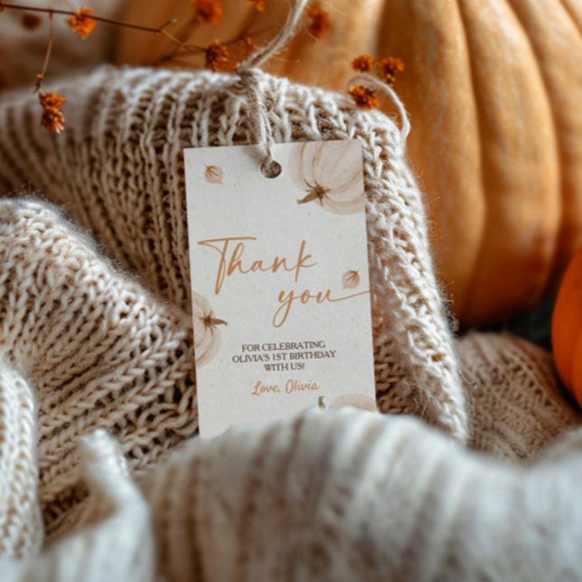 Notre petite citrouille anniversaire étiquette de  (Créateur téléchargé)