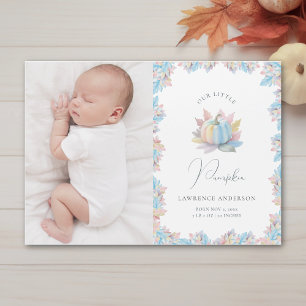 Notre petite citrouille bébé Photo Annonce de nais