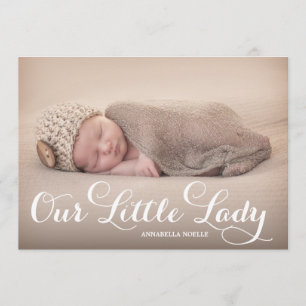 Notre Petite Dame   Faire-part de naissance