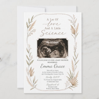 Notre petite invitation de baby shower pour échogr