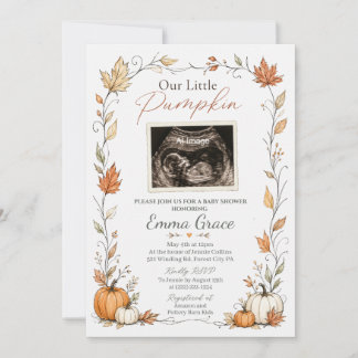 Notre petite invitation de baby shower pour échogr
