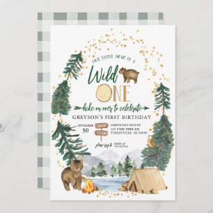 Notre petite ours est une invitation d'anniversair
