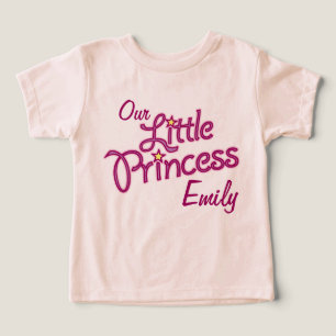 Notre petite princesse a nommé les filles t-shirt