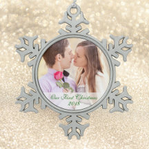 Notre photo Premier ornement de flocon de neige