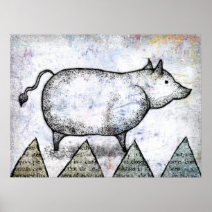 Notre Poster Stostoïque Cochon Ostrophe Wall Art