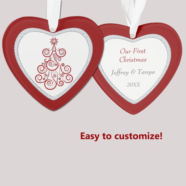 Notre premier arbre de Noël Red Swirl (Créateur téléchargé)