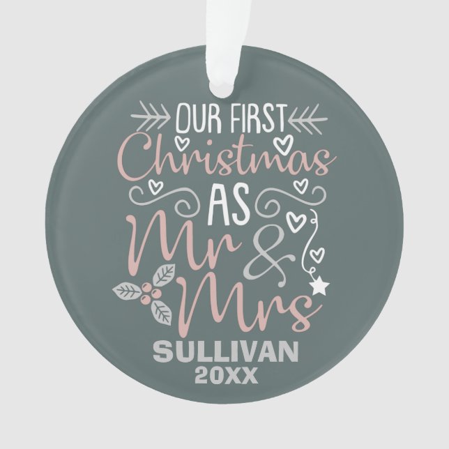 Notre premier cadeau de Noël M. et Mme Mariage (devant)