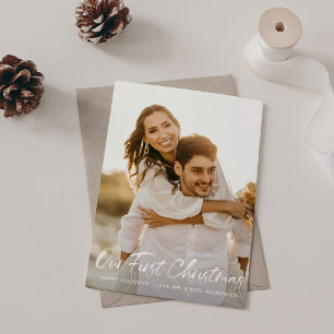 Notre premier Carte photo de Noël Ver Buffalo Chec