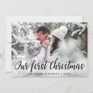 Notre premier Carte photo en couple de Noël