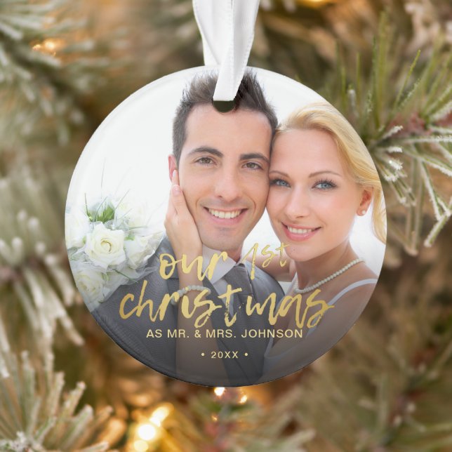 Notre premier Noël 2 Photo Mariage (Arbre)