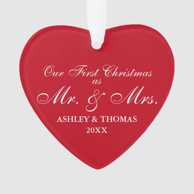 Notre premier Noël comme M. et Mme Red Heart (devant)