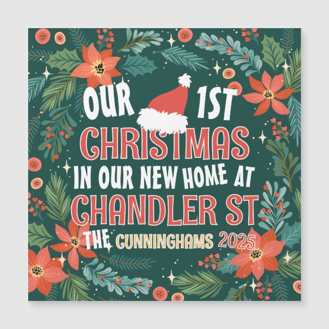 Notre premier Noël dans notre nouvelle maison Trés (Devant)