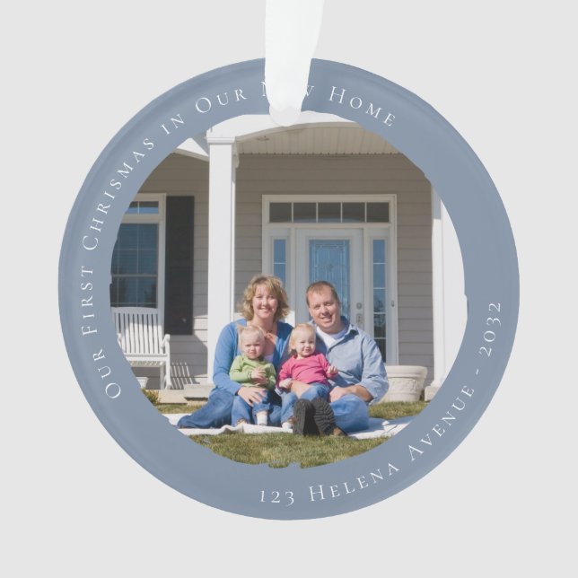 Notre premier Noël dans notre nouvelle photo à la  (devant)