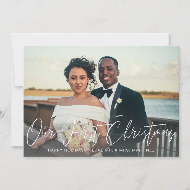 Notre premier Noël deux Cartes photos (Devant)