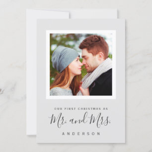 Notre premier Noël en tant que carte Mr & Mrs pour