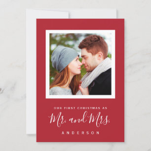Notre premier Noël en tant que carte Mr & Mrs pour