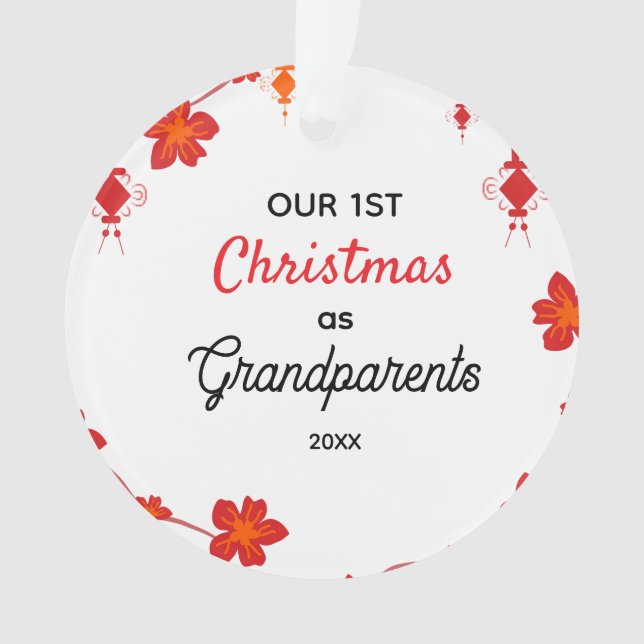 Notre premier Noël en tant que grands-parents (devant)