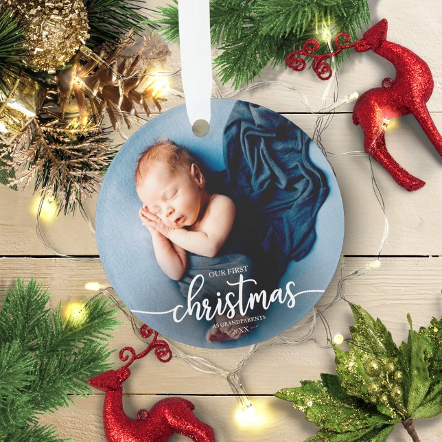 Notre premier Noël en tant que grands-parents Phot (Créateur téléchargé)