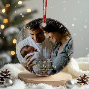 Notre premier Noël en tant que maman et papa photo