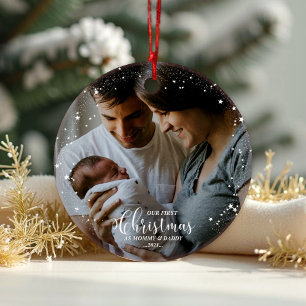Notre premier Noël en tant que maman et papa Snowf