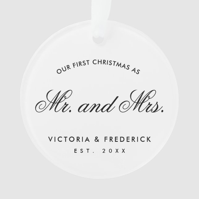 Notre premier Noël en tant que Monsieur et Madame  (devant)