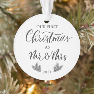 Notre premier Noël en tant que Monsieur. & Mme av