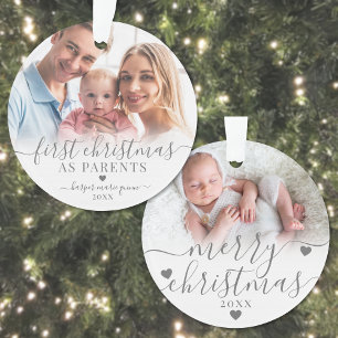 Notre premier Noël en tant que parents Bébé 2 Phot
