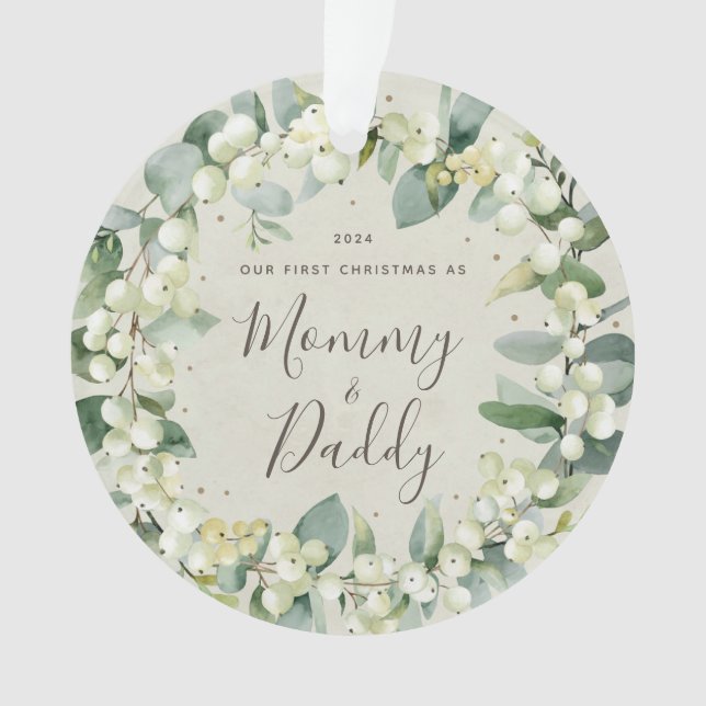 Notre premier Noël en tant que parents élégant Pho (devant)