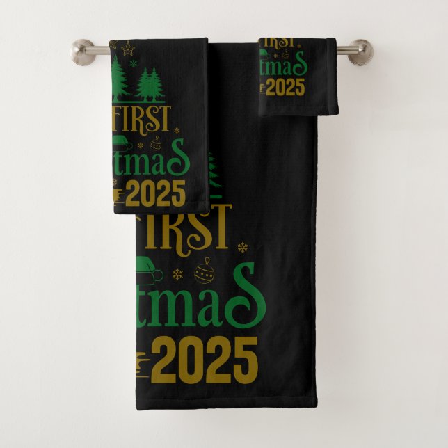 Notre Premier Noël Ensemble 2025 Noir (En situation)