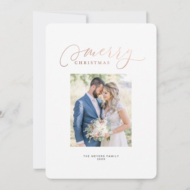 Notre premier Noël Monsieur & Madame Carte photo d (Devant)