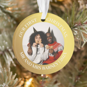 Notre premier Noël Mr et Mme Gold Modern Photo