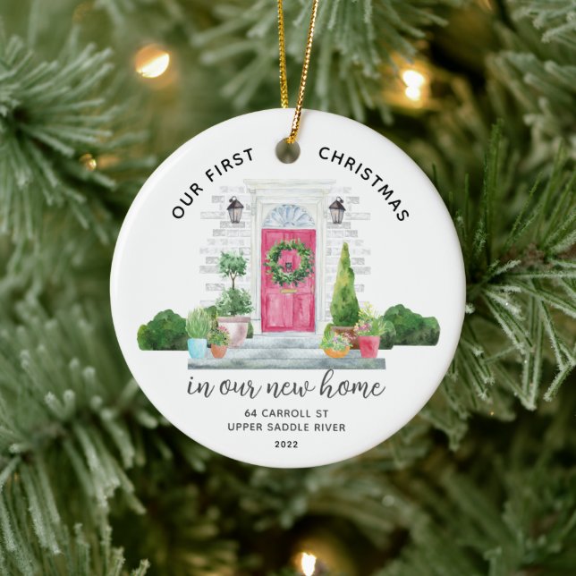 Notre premier Noël Nouvelle Maison Ornement en cér (Arbre)