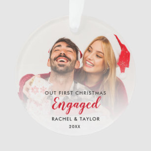 Notre premier ornement de Noël engagé couple