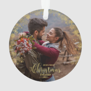 Notre premier ornement photo de Noël engagé