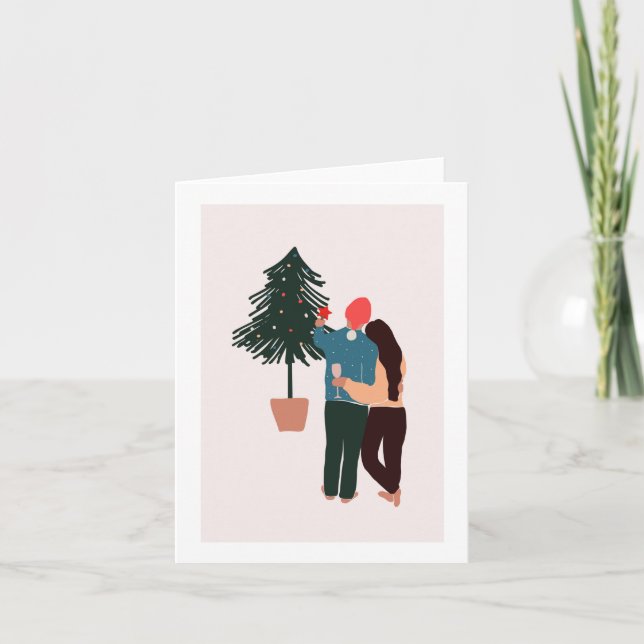 Notre première carte de Noël nouvellement signée (Devant)